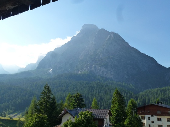 Zimmeraussicht vom Hotel in Sappada